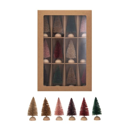 Hello Honey® 3" Sisal Bottle Brush Tree with Wood Base Set